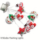 10pcs Christmas Hanging LED Ornament String Lights – 8 Modes