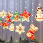 10pcs Christmas Hanging LED Ornament String Lights – 8 Modes