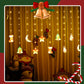 10pcs Christmas Hanging LED Ornament String Lights – 8 Modes