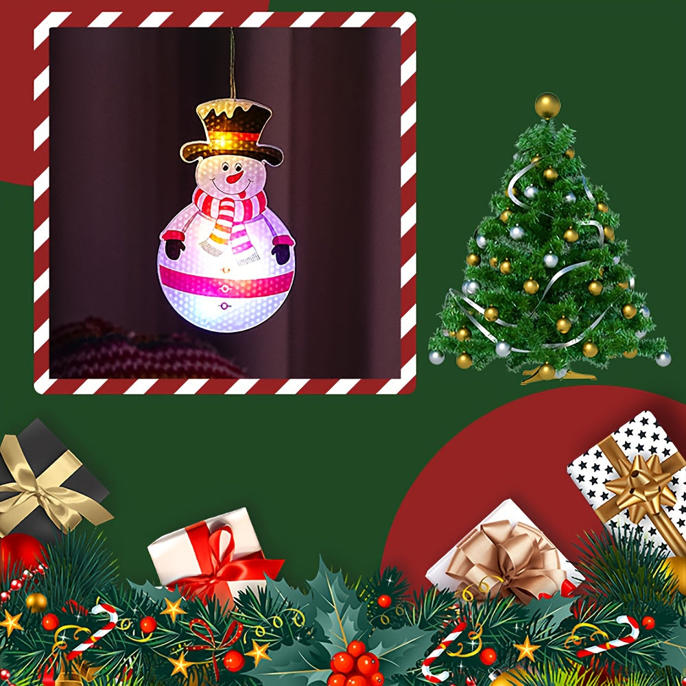 10pcs Christmas Hanging LED Ornament String Lights – 8 Modes